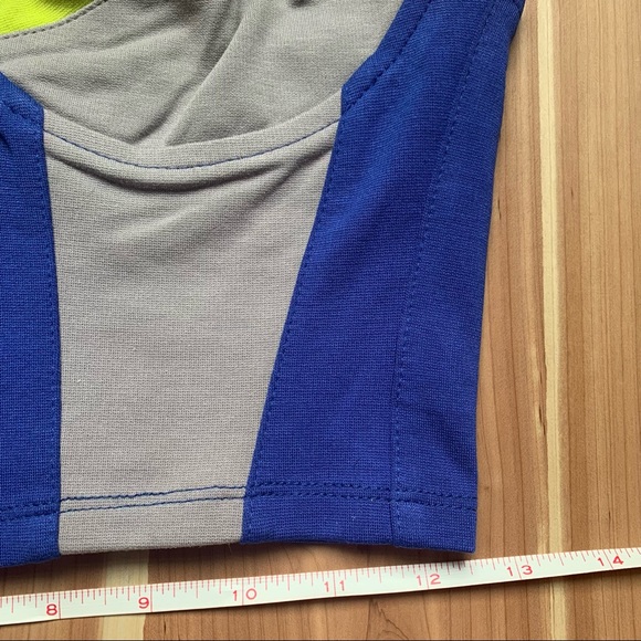 Neon Color Block Crop Tank - Picture 6 of 6